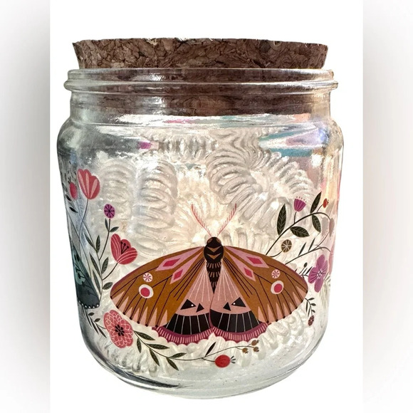 Floral moth decorative jar with spiral hair ties, Studio Oh!, gift, butterfly - Picture 4 of 8